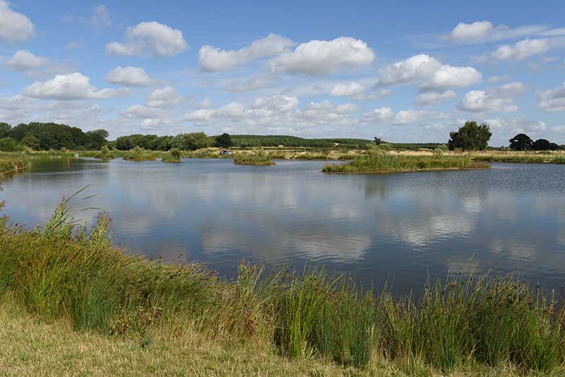 Fishing in picturesque landscape North Nottinghamshire